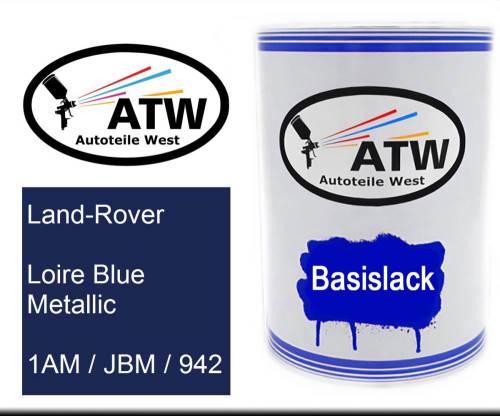 Land-Rover, Loire Blue Metallic, 1AM / JBM / 942: 500ml Lackdose, von ATW Autoteile West.